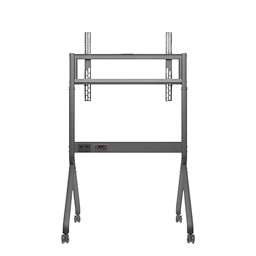 Smart Pixel Premium Interactive Panel Display Trolley Stand Heavy Duty Heights Adjustment Floor TV Trolley with Brackets for 32IN-86IN with Locking Wheels Holds Upto150Kg