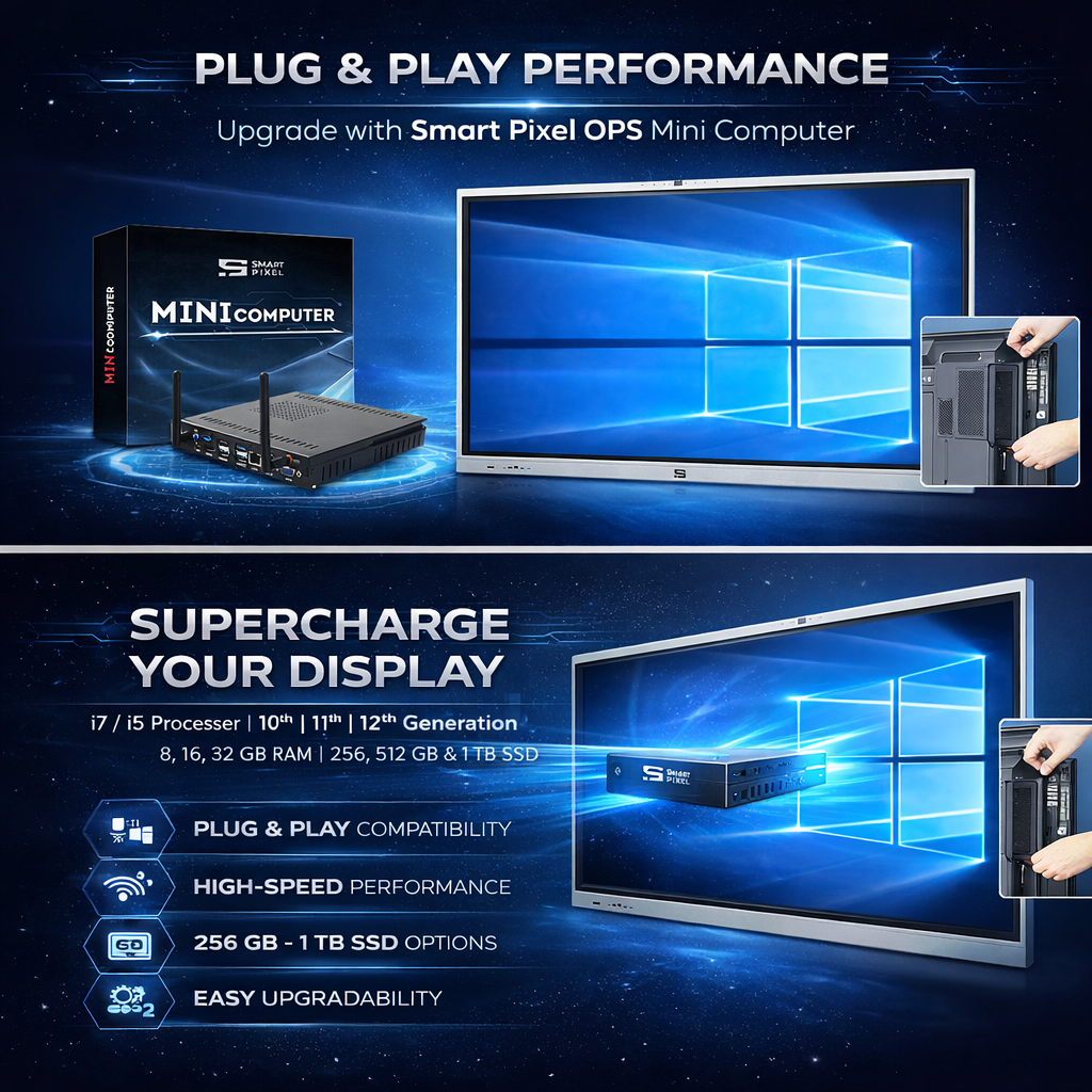 Smart Pixel Windows 11 All-in-One System | Intel 12th Gen i5 / i7 Processor | High Performance for Office, Business, Education & Conferencing