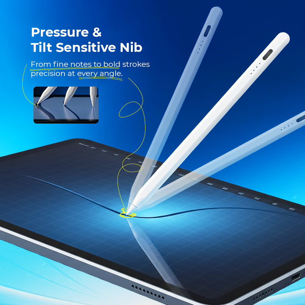 Smart Pixel All-in-One Universal Stylus Pen for (All Series), Android Tablets, Smartphones & Interactive Flat Panels | Smooth & Precise Touch | No Bluetooth