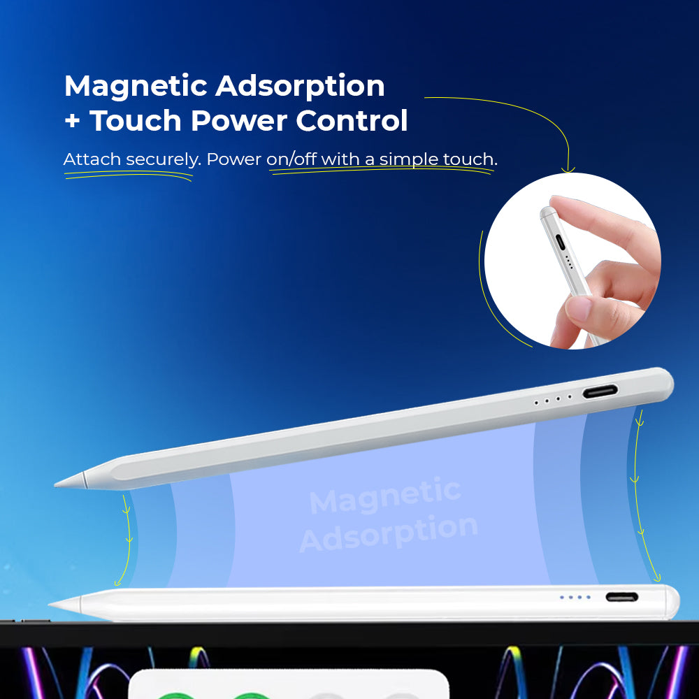 Smart Pixel All-in-One Universal Stylus Pen for (All Series), Android Tablets, Smartphones & Interactive Flat Panels | Smooth & Precise Touch | No Bluetooth